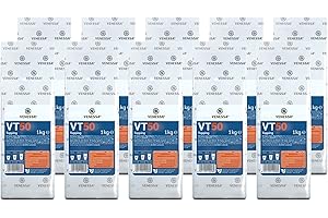Venessa VT 50 Milchpulver Topping Vorratspackung 10 x 1kg für Vendings (50% Magermilchpulver) Feinporiger, stabiler Schaum, hochwertiges Kaffee Topping zur Verfeinerung von Milchkaffee & Cappuccino