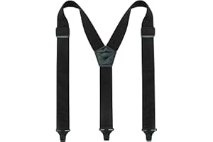 JEMYGINS Tirantes para hombre para exteriores, tipo Y, longitud ajustable con hebillas de plástico robustas