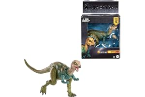 Mattel Jurassic World samling Hammond Driosaur actionfigur dinosaurie förstklassig design med realistiska ögon 17 artikulationspunkter och utbytbar käke, JKM92