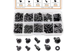 ‎MXUTEUK mxuteuk 400PCS Computer-Schraubenschraube Mainboard-Schachtung Computer-Schraubenschraube Laptop-Computer-Schraube Schraube-Lüfterschraube Festplattenfestplatte,ATX-Chassis,Solid-State-Festplatte,Disc