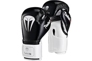 Twisto Boxing Gloves – Professional Training & Sparring Gloves for Men & Women – Muay Thai, MMA, Kickboxing, Heavy Bag, Gym Workout – Premium PU Leather with Wrist Support – 10oz 12oz 14oz 16oz