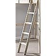 Strictly Beds and Bunks Pine Bunkbed Ladder - Replacement Bunk Bed Slanted Ladder Solid Pine, Natural, White, Black or Grey (Natural)