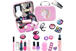 MRABBITOO Trucchi Bambina Set - Trucco Set Ragazza, Lavabile Kit Regalo, Set di Trucchi per Bambini, Bambina Giocattoli Giochi Bambino 4 5 6 7 8 9 10 Anni, Regali Natale 3-12 Anni