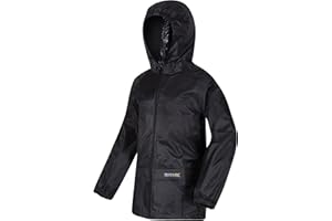REGATA Regatta Kids Fully Waterproof Jacket Black, Navy OR Pink Unisex-Kids