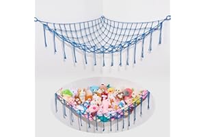 Beinou Organizador Peluches Hamaca de Juguete de Almacenamiento Red de Animales de Peluche o Hamaca para Colgar Guardar para Dormitorio Infantil