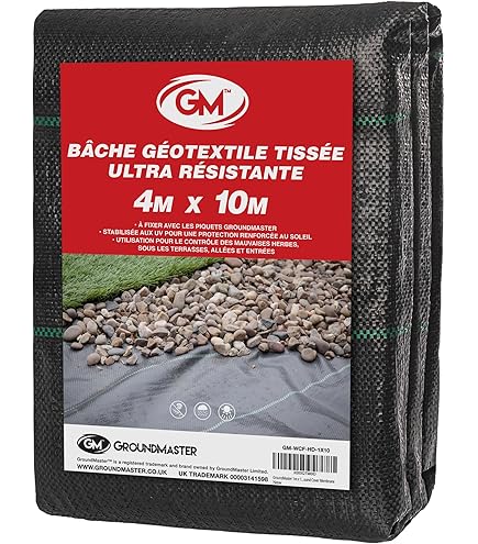 Toile De Paillage Anti-mauvaises Herbes - 2m X 10m - Perméable à L'eau Et à L'air, Résistante Aux UV
