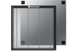 SCULPFUN Laser Honeycomb Working Table, 400x400x22mm Honeycomb Laser Bed for CO2 or Diode Laser Engraver Cutting Machine, for Smooth Edge Cutting, Fast Heat Dissipation, Table-Protecting