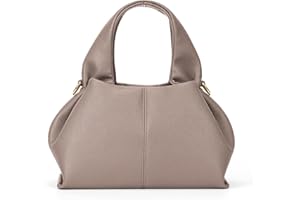 CHAMAIR Small Handbag Women's Shoulder Bag Leather Bag Women's Handbag Dumpling Crossbody Bag Fashion PU Leather Purse Handbags with Removable Shoulder Strap