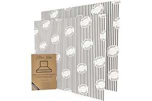 Kitchen Helpis® Filtre hotte cuisine, lot de 2, filtre hotte aspirante, filtre hotte avec indicateur de saturation, filtre a decouper, universelle