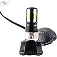 Autofy Universal RTD M4 LED Headlight with Fan for All Bikes (30W, White Light, Single Unit)