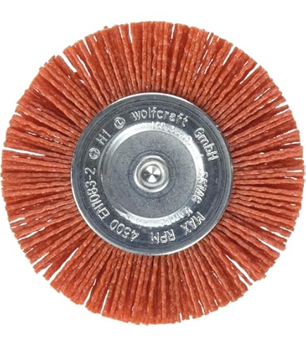 Spazzola A Disco Wolfcraft Con Filo Di Nylon - Aggressiva Per Pulizia, Ruggine E Lucidatura, Per Trapani - Foto 3