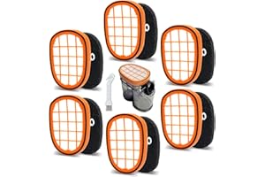 Laukowind 6 Stück Filter für Philips SpeedPro Max Akkusauger,FC5005/01 Ersatzfilter Zubehör für Philips FC6812 FC6813 FC6822 FC6823 FC6826 FC6723/01 FC6901-FC6904 XC7042/01 XC8045/01 XC8147/01