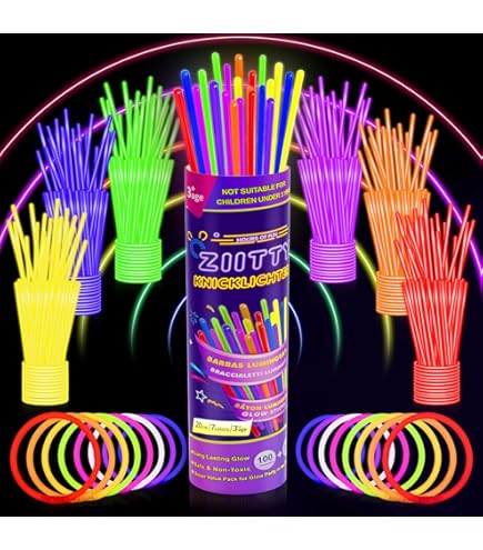 100 Knicklichter – Bunt, Extra Hell, Mit Verbinde Produktbild-Vorschau 6