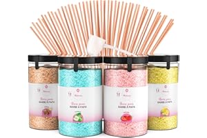 MK MISSKANDY SINCE 2019 Misskandy® candyfloss sugar for machines - Set of (4 x 240g) - (Natural Flavours): Flavours: Strawberry/Apple/Cola/Lemon/Candyfloss powder + 50 sticks (free)