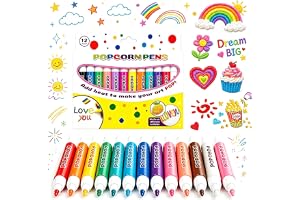 Magiska pennor Puffy, 12 stycken magiska puffy-pennor, 3D-relief konstpenna, magiska bubbelpennor, puffy Bubble Relief konstpennor, 3D Puffy Pens, 3D-relief Art Penset, att rita, gratulationskort