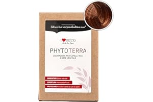 ILOVERICCIO I Love Riccio PhytoTerra Colorazione per Capelli Ricci a Base Vegetale, Colore Capelli Naturale, Tonalizzante Capelli Ricci, Ravviva e Rafforza i Riflessi, Nuance Cannella, 80 g