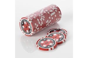 Squirrel Poker Poker Club 15G Poker Chips - Design 15G Poker Chips Colour = Red, Value = $5
