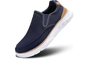KEEZMZ Scarpe da Barca da Uomo Casual Loafers Slip On Walking Dress Sneakers Mesh Business Oxfords Lavoro Leggera Suola Morbida