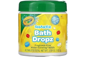 Badfärg Crayola 60 tabletter burk på 106,1 ml