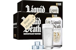 GENERIC Liquid Death Still Drinking Water - Pack of 24 Cans x 500ml Drinking Mountainwater From The Alps. Canned - Perfect Companion for any Outdoor Activity, Trip Drink or Workout, Gym