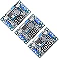 Valefod 3 Pack LM2596 DC to DC Voltage Regulator 4-40V to 1.5-35V Buck Converter with LED Display