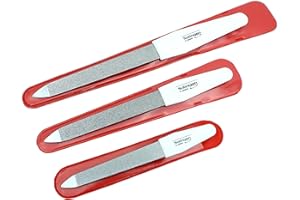3 Profi Nagelfeilen Solingen original H.Herder Saphir Feile Maniküre Nagelfeile Metall Fein Grob Set Solinger Qualität