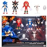 SONIC THE HEDGEHOG 3 Film Aksiyon Fig&uuml;rleri 5,5 cm Film Koleksiyoncu Oyuncak Fig&uuml;r&uuml; &Ccedil;oklu Paket Knuckles Shadow Buzz Bomber v