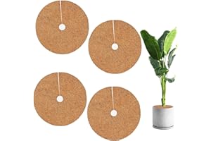 FUNRELAXER Kokosmatte Winterschutz für Pflanzen, 4 Stück 30Cm Kokosmatte Pflanzenschutz, Kokosmatten Für Pflanzen, Winterschutz Kokosmatte, Kokosmatte Frostschutz Eckig für Ihre Pflanzen,Schutz Vor Nässe, Frost