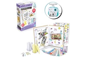 Canal Toys Coffret Album Appareil Impression instantanée-Compatible Creator-avec 2 Rouleaux de Papier, 2 Planches de Stickers et 20 Cadres Photos adhésifs 007-Canal Toys, CLK 007