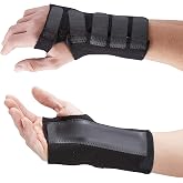 Actesso Advanced Wrist Brace with Splint - Pain Relief for Carpal Tunnel, Tendonitis, Strains &amp; Sprains (L, Left)