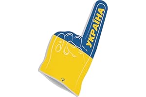 HIGH FIVE FINGERS Championnats d’Europe&Championnats du Monde, Drapeaux Olympiques | Main en Mousse pour competitions, stades événements Sportifs | Taille Unique 44x22x2,5 cm