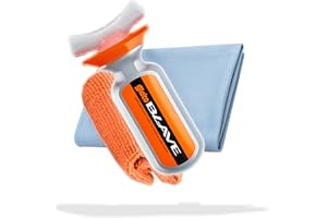 ‎DETAILMATE Versiegelung für Scheinwerfern, Helmvisieren & Motorradscheiben Set: Soft99 Glaco Blave 70 ml für Glas und Kunststoff + Mikrofaser 40x40cm 270GSM für schlierenfreie Glasreinigung