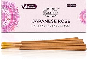 Raajsee Räucherstäbchen 100-G-Packung Incense Sticks, Rose Räucherstäbchen Weihrauch,Spirituelle Geschenke Holy Smokes Raucherstächen Chakra Rauchstäbe Set
