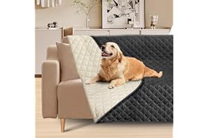 UNOSEKS wasserdichte Hundedecke, Hunde Decke Couch Katzendecke Waschbar Sofaschutz für Sofa, Bett & Auto Hundematte Kratzfeste Große Haustierdecken,Schwarz 100x80