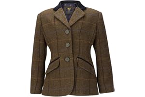 Shires Aubrion Saratoga Childs Riding Jacket - Oak Brown Check