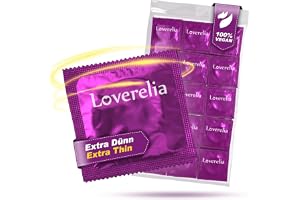 Loverelia kondomer "Extra Thin"-upplev intima stunder så naturligt som möjligt-perfekt passform och lätt att rulla ut-naturgu