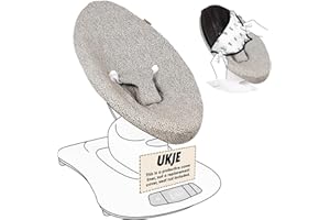 UKJE Protective Baby Rocker Cover Liner - Compatible with Old Model Before 2022 MamaRoo 4 - Baby Swing Cover -Bouncer Cover-Compatible Cover Over The Mamaroo 4 Swing Bouncer -Taupe Leopard