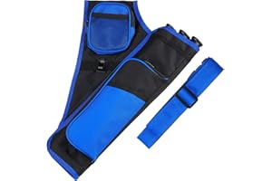 Bogenkönig Carquois pour Flèche | Carquois Ceinture pour flèches avec Sangle Réglable | Carquois tir à l'arc avec 3 Tubes