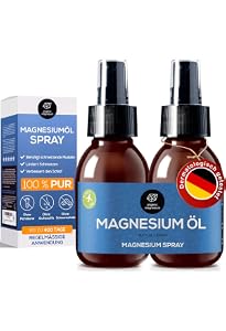 PraNaturals Reines Totes Meer Magnesiumöl Spray 250ml, Vegan und ...