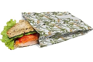 NERTHUS FIH 910 Bolsa para Sandwich Reutilizable Jungla ecológica, Adaptable, facil de Limpiar y Apta para Lavadora