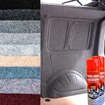 10 Sqm (5m X 2m) 4-Way Stretch Carpet Lining For Vans & Caravans - Anthracite Color + Spray Glue