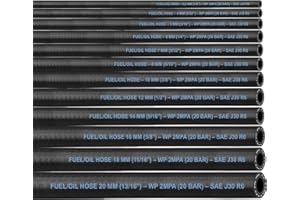 AUTOLIGHT 24 Schlauch Benzinschlauch Ölschlauch Kraftstoffschlauch Dieselschlauch Kraftstoffleitung SAE J30 R6 Standard Meterware (Innen Ø: 8,0 mm/Außen Ø: 15,0 mm (5/16"))