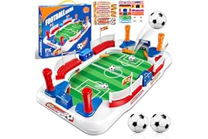 PATEMZON Futbolines para Niños, Juego de Mesa de Fútbol, Juego de futbolín Interactivo, Kit de futbolín para Fiestas, 4 Fútbol, Pegatina con la Bandera Nacional, Regalos Futbol para Niños 5-12 Años