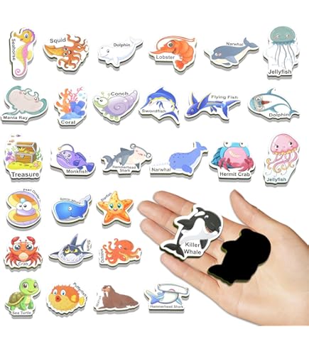 Lot De 42 Aimants En Mousse Pour Réfrigérateur - Jouets Pour