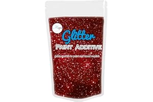 MOPA CRAFTS Additivo in glitter per vernice a emulsione e malta, 100 g Rosso