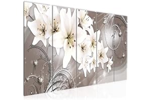 Runa Art Quadro Fiori Gigli Stampa D'Arte Tela Non Tessuta Decorazione Murale Soggiorno Camera Da Letto 006256c