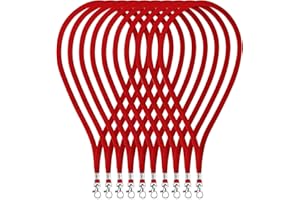 Fushing 100 Piezas De 45cm De La Correa del Cuello De Acollador con El Corchete del Eslabón Giratorio para Las Tarjetas De La Identificación, Insignias, Llaves, Empleados, Visitantes, etc