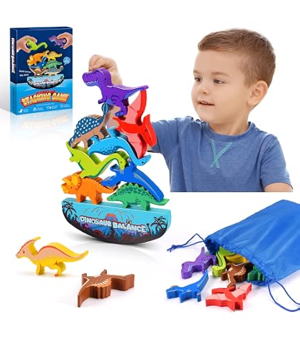 VILAC Pack It Right Mover – Camión De Madera Con 19 Piezas Para Apilar, Juego De Lógica Y Equilibrio Infantil A Partir De 5 Años