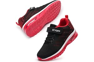 Kyopp Trainers Boys Girls Fashion Sports Shoes Athletic Air Sneakers Kids Breathable Lightweight Slip on for Outdoor School