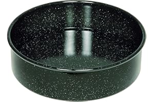 Riess, 0498-022, Forma do pieczenia 28, CLASSIC - Formy do pieczenia, średnica 28 cm, wysokość 8,0 cm, emalia, czarna, podnoszona podstawa